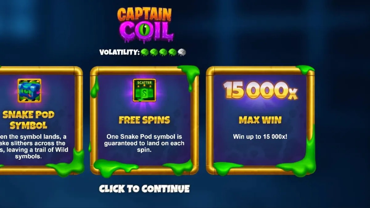 หน้าจอเกมสล็อต Captain Coil ที่แสดงห้องทดลองสไตล์ Steampunk