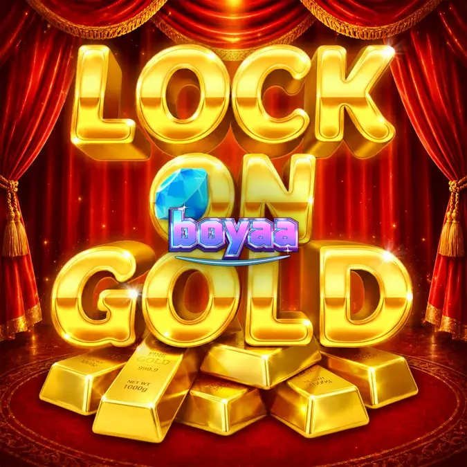 ภาพบรรยากาศหรูหราของสล็อต Lock On Gold พร้อมธีมทองคำและโรงละคร